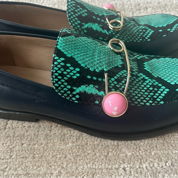 Mulberry Leather Pin Loafers - Picture 8 of 9